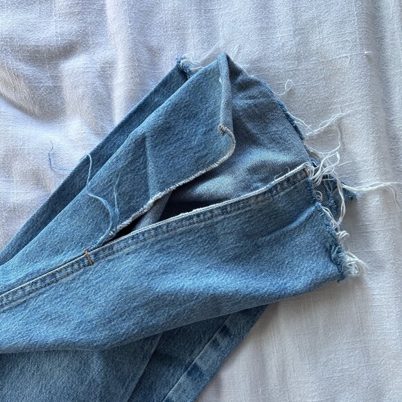 Zara High Rise Side Slit Flare Jeans - Picture 8 of 10